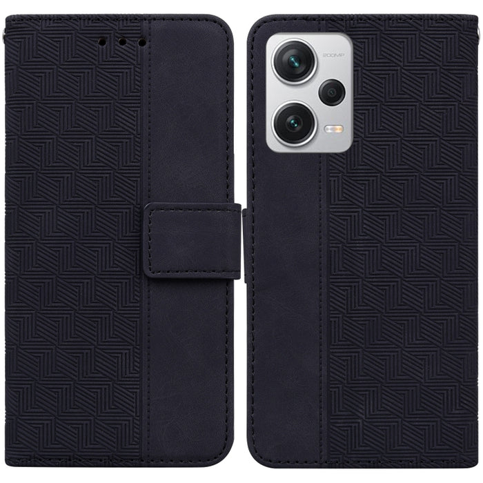 Estuche para teléfono de cuero con relieve geométrico, For Honor X7a, For Samsung Galaxy A04e / F04 / M04, For Sony Xperia 1 IV 2023, For Sony Xperia 10 IV 2023, For Xiaomi 13 5G, For Xiaomi 13 Pro, For Xiaomi Redmi Note 12 5G                          ...