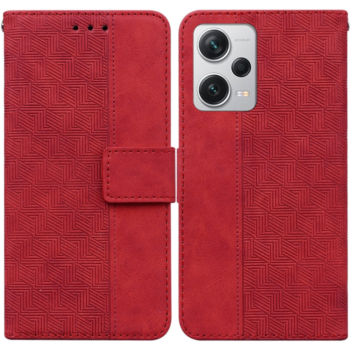 Estuche para teléfono de cuero con relieve geométrico, For Honor X7a, For Samsung Galaxy A04e / F04 / M04, For Sony Xperia 1 IV 2023, For Sony Xperia 10 IV 2023, For Xiaomi 13 5G, For Xiaomi 13 Pro, For Xiaomi Redmi Note 12 5G                          ...