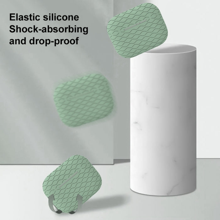 Estuche para auriculares de silicona con patrón de onda, For AirPods Pro 2