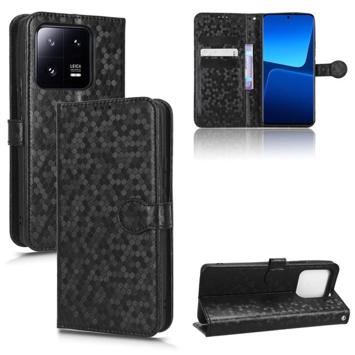 Estuche para teléfono de cuero con textura de punto de panal, For Xiaomi 13, For Xiaomi 13 Pro, For Xiaomi 12 Ultra, For Xiaomi Redmi Note 12 5G, For Xiaomi Redmi Note 12 Pro 5G, For Xiaomi Redmi Note12 Pro+                                             ...