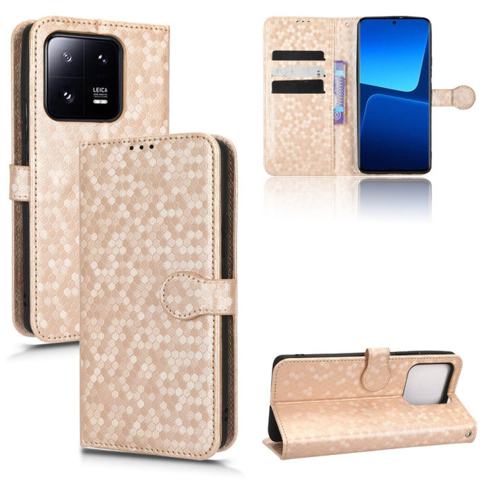 Estuche para teléfono de cuero con textura de punto de panal, For Xiaomi 13, For Xiaomi 13 Pro, For Xiaomi 12 Ultra, For Xiaomi Redmi Note 12 5G, For Xiaomi Redmi Note 12 Pro 5G, For Xiaomi Redmi Note12 Pro+                                             ...