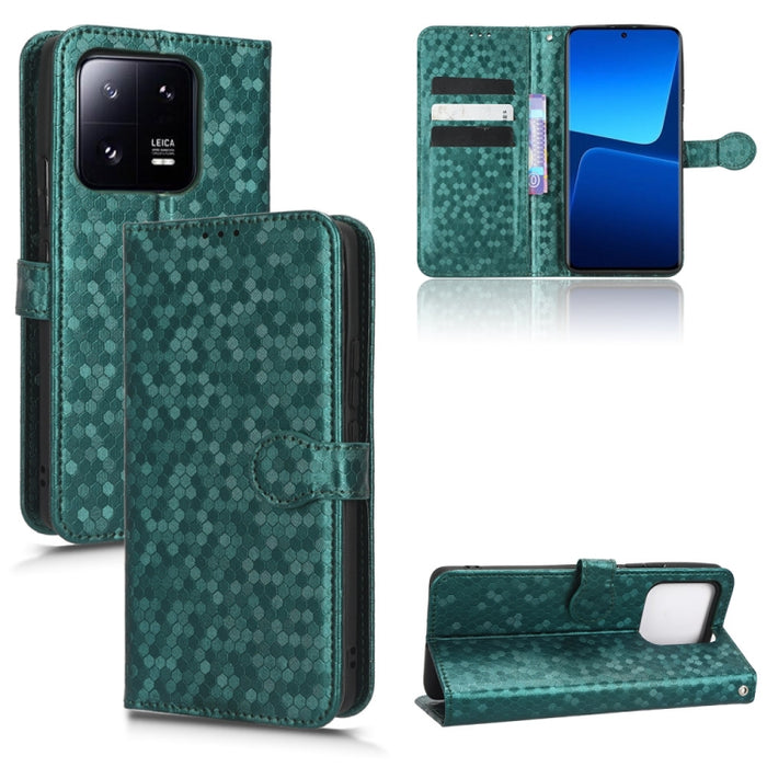 Estuche para teléfono de cuero con textura de punto de panal, For Xiaomi 13, For Xiaomi 13 Pro, For Xiaomi 12 Ultra, For Xiaomi Redmi Note 12 5G, For Xiaomi Redmi Note 12 Pro 5G, For Xiaomi Redmi Note12 Pro+                                             ...