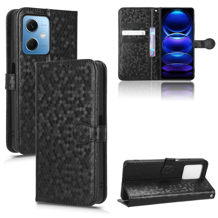 Estuche para teléfono de cuero con textura de punto de panal, For Xiaomi 13, For Xiaomi 13 Pro, For Xiaomi 12 Ultra, For Xiaomi Redmi Note 12 5G, For Xiaomi Redmi Note 12 Pro 5G, For Xiaomi Redmi Note12 Pro+                                             ...
