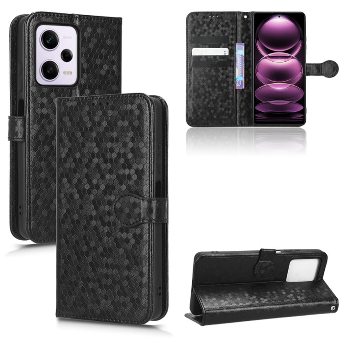 Estuche para teléfono de cuero con textura de punto de panal, For Xiaomi 13, For Xiaomi 13 Pro, For Xiaomi 12 Ultra, For Xiaomi Redmi Note 12 5G, For Xiaomi Redmi Note 12 Pro 5G, For Xiaomi Redmi Note12 Pro+                                             ...
