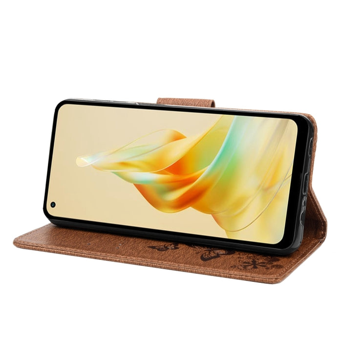 Estuche para teléfono de cuero con tapa horizontal en relieve de mariposa, For OPPO Reno8 T 4G, For Xiaomi Redmi Note 12 5G Global / Poco X5 5G, For Xiaomi Redmi Note 12 Pro 5G Global, For Xiaomi Redmi Note 12 Pro+ 5G Global
