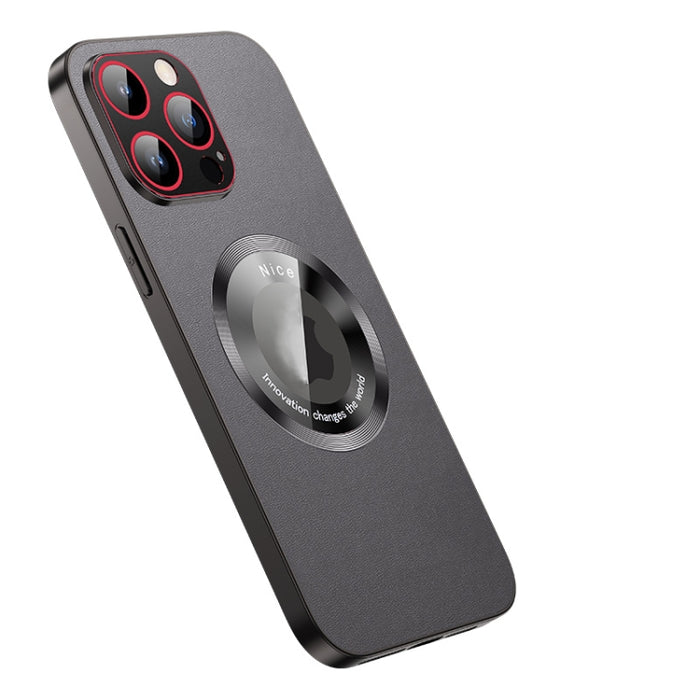 R-JUST RH05 Estuche magnético de cuero y metal para teléfono, For iPhone 14 Pro, For iPhone 14 Pro Max, For iPhone 14 Plus, For iPhone 14