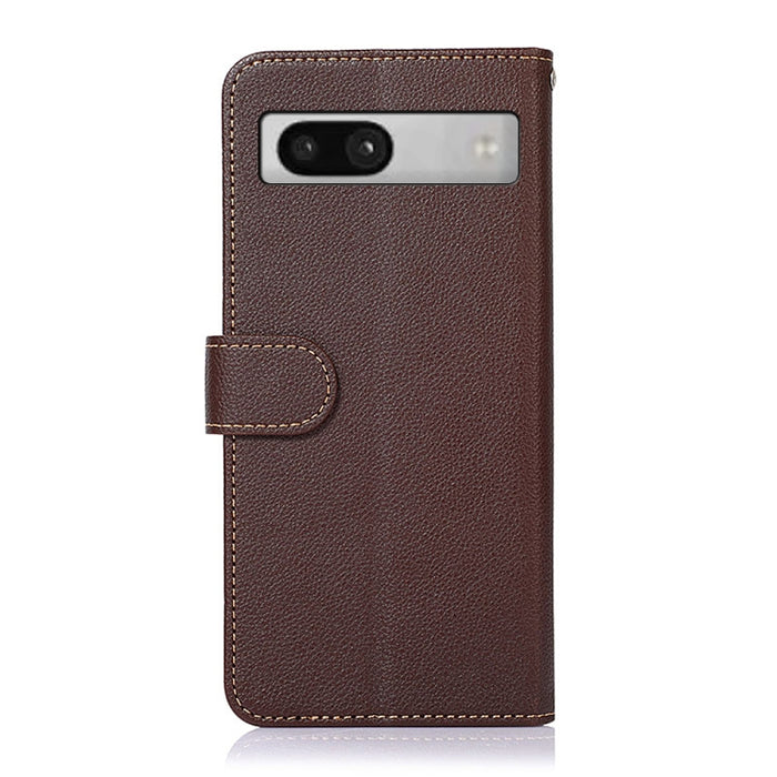 KHAZNEH Estuche para teléfono RFID de cuero con textura de litchi, For Google Pixel 7a, For Xiaomi Redmi Note 12 4G Global, For Samsung Galaxy M14 5G