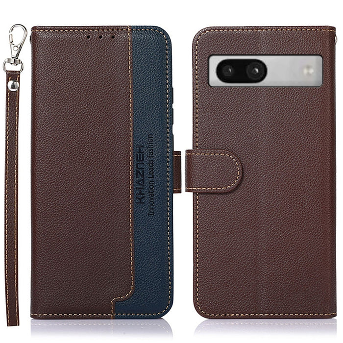 KHAZNEH Estuche para teléfono RFID de cuero con textura de litchi, For Google Pixel 7a, For Xiaomi Redmi Note 12 4G Global, For Samsung Galaxy M14 5G