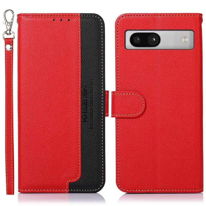 KHAZNEH Estuche para teléfono RFID de cuero con textura de litchi, For Google Pixel 7a, For Xiaomi Redmi Note 12 4G Global, For Samsung Galaxy M14 5G