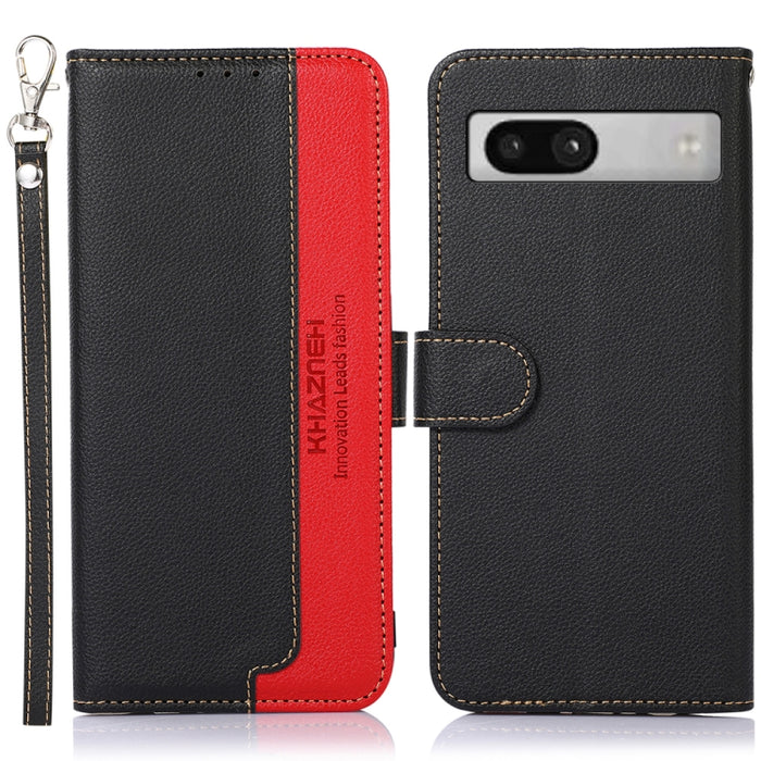 KHAZNEH Estuche para teléfono RFID de cuero con textura de litchi, For Google Pixel 7a, For Xiaomi Redmi Note 12 4G Global, For Samsung Galaxy M14 5G