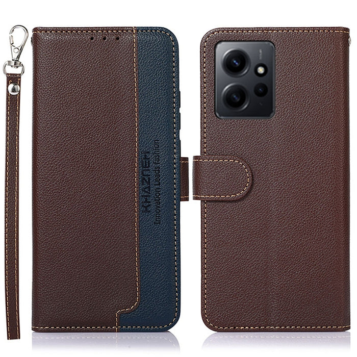 KHAZNEH Estuche para teléfono RFID de cuero con textura de litchi, For Google Pixel 7a, For Xiaomi Redmi Note 12 4G Global, For Samsung Galaxy M14 5G