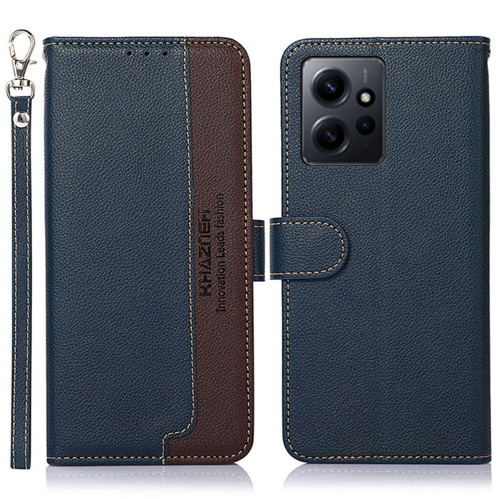 KHAZNEH Estuche para teléfono RFID de cuero con textura de litchi, For Google Pixel 7a, For Xiaomi Redmi Note 12 4G Global, For Samsung Galaxy M14 5G