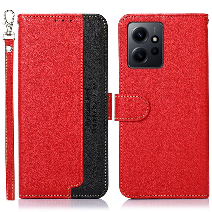 KHAZNEH Estuche para teléfono RFID de cuero con textura de litchi, For Google Pixel 7a, For Xiaomi Redmi Note 12 4G Global, For Samsung Galaxy M14 5G