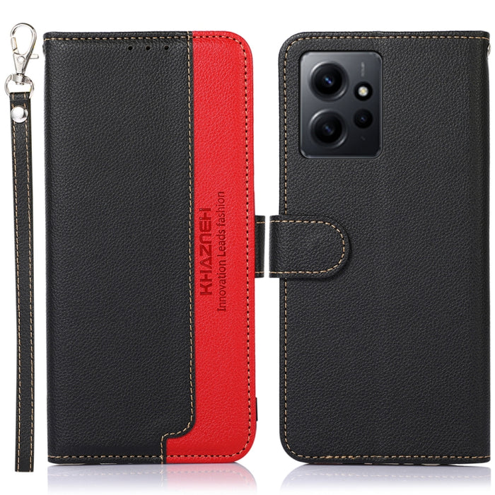 KHAZNEH Estuche para teléfono RFID de cuero con textura de litchi, For Google Pixel 7a, For Xiaomi Redmi Note 12 4G Global, For Samsung Galaxy M14 5G
