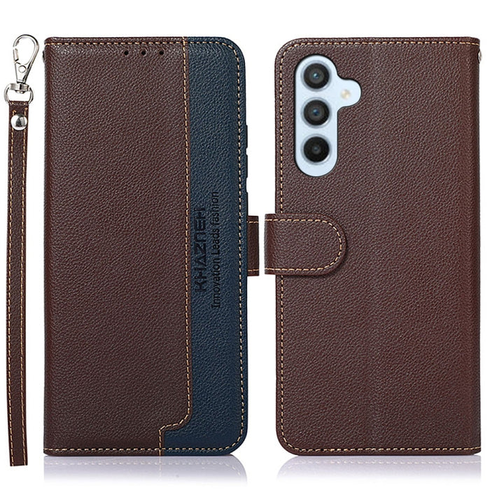 KHAZNEH Estuche para teléfono RFID de cuero con textura de litchi, For Google Pixel 7a, For Xiaomi Redmi Note 12 4G Global, For Samsung Galaxy M14 5G