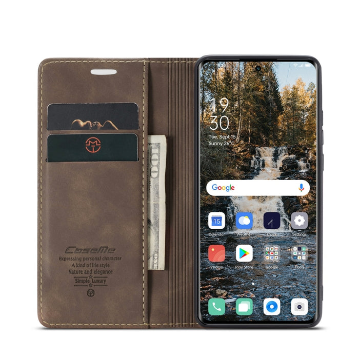 CaseMe 013 Estuche multifuncional de cuero con tapa horizontal para teléfono, For OPPO Reno8 T 5G, For Xiaomi Redmi Note 12 5G / Poco X5, For Xiaomi Redmi Note 12 Pro 5G / Poco X5 Pro, For Xiaomi Redmi Note 12 Pro+ 5G