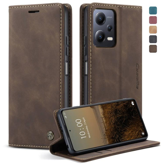 CaseMe 013 Estuche multifuncional de cuero con tapa horizontal para teléfono, For OPPO Reno8 T 5G, For Xiaomi Redmi Note 12 5G / Poco X5, For Xiaomi Redmi Note 12 Pro 5G / Poco X5 Pro, For Xiaomi Redmi Note 12 Pro+ 5G