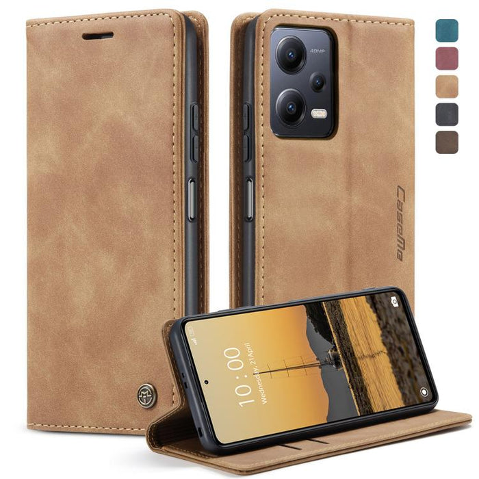 CaseMe 013 Estuche multifuncional de cuero con tapa horizontal para teléfono, For OPPO Reno8 T 5G, For Xiaomi Redmi Note 12 5G / Poco X5, For Xiaomi Redmi Note 12 Pro 5G / Poco X5 Pro, For Xiaomi Redmi Note 12 Pro+ 5G