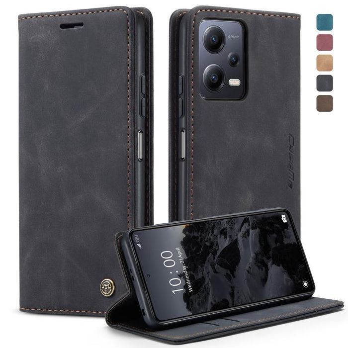 CaseMe 013 Estuche multifuncional de cuero con tapa horizontal para teléfono, For OPPO Reno8 T 5G, For Xiaomi Redmi Note 12 5G / Poco X5, For Xiaomi Redmi Note 12 Pro 5G / Poco X5 Pro, For Xiaomi Redmi Note 12 Pro+ 5G