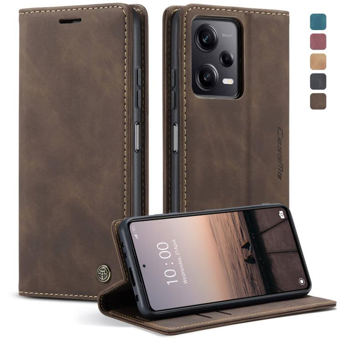 CaseMe 013 Estuche multifuncional de cuero con tapa horizontal para teléfono, For OPPO Reno8 T 5G, For Xiaomi Redmi Note 12 5G / Poco X5, For Xiaomi Redmi Note 12 Pro 5G / Poco X5 Pro, For Xiaomi Redmi Note 12 Pro+ 5G