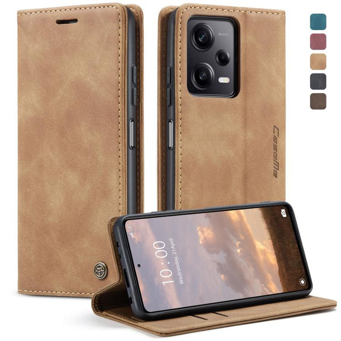 CaseMe 013 Estuche multifuncional de cuero con tapa horizontal para teléfono, For OPPO Reno8 T 5G, For Xiaomi Redmi Note 12 5G / Poco X5, For Xiaomi Redmi Note 12 Pro 5G / Poco X5 Pro, For Xiaomi Redmi Note 12 Pro+ 5G