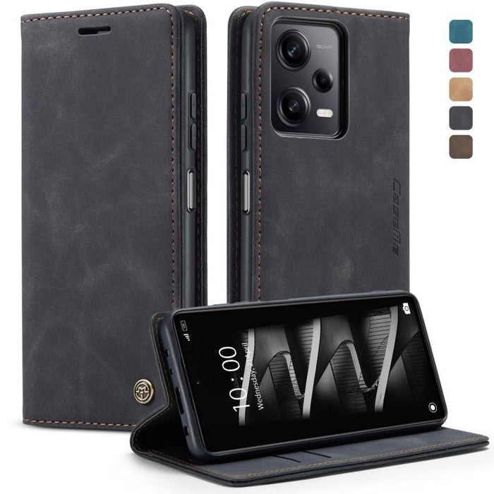 CaseMe 013 Estuche multifuncional de cuero con tapa horizontal para teléfono, For OPPO Reno8 T 5G, For Xiaomi Redmi Note 12 5G / Poco X5, For Xiaomi Redmi Note 12 Pro 5G / Poco X5 Pro, For Xiaomi Redmi Note 12 Pro+ 5G