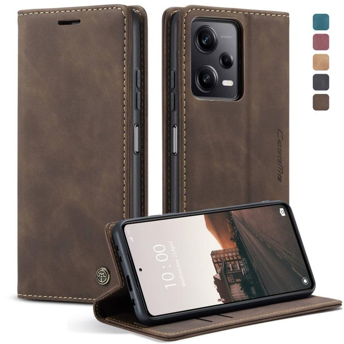 CaseMe 013 Estuche multifuncional de cuero con tapa horizontal para teléfono, For OPPO Reno8 T 5G, For Xiaomi Redmi Note 12 5G / Poco X5, For Xiaomi Redmi Note 12 Pro 5G / Poco X5 Pro, For Xiaomi Redmi Note 12 Pro+ 5G