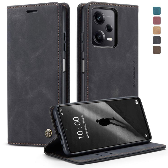 CaseMe 013 Estuche multifuncional de cuero con tapa horizontal para teléfono, For OPPO Reno8 T 5G, For Xiaomi Redmi Note 12 5G / Poco X5, For Xiaomi Redmi Note 12 Pro 5G / Poco X5 Pro, For Xiaomi Redmi Note 12 Pro+ 5G