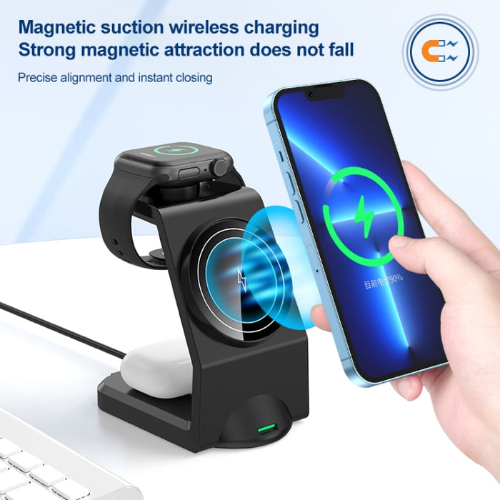Cargador inalámbrico magnético multi en uno WT-158