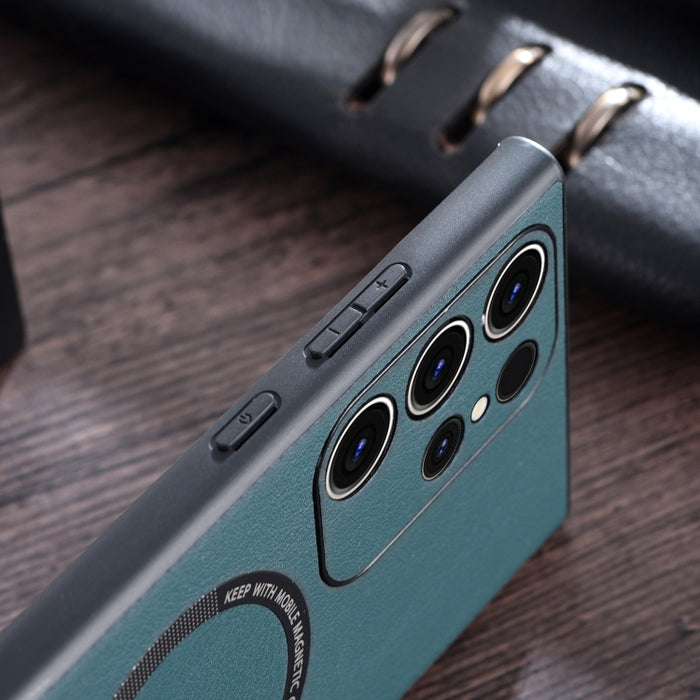 Estuche magnético MagSafe para teléfono con textura de tela PU, For Samsung Galaxy S23 5G, For Samsung Galaxy S23+ 5G, For Samsung Galaxy S23 Ultra 5G, For Honor Magic5 Pro, For Xiaomi 13, For OnePlus 11, For OnePlus Ace 2