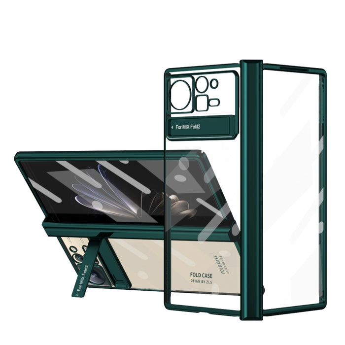 Caja de teléfono transparente con bisagra galvanizada, For Xiaomi Mix Fold 2