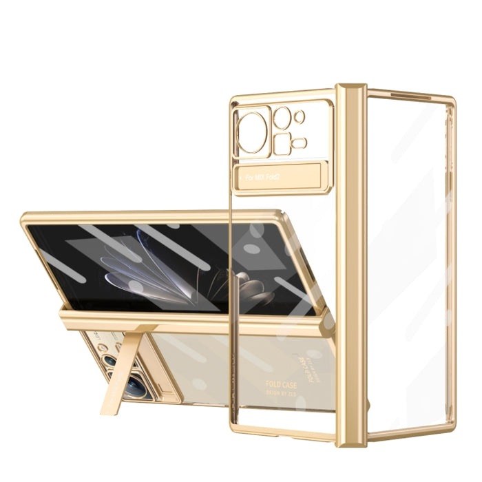 Caja de teléfono transparente con bisagra galvanizada, For Xiaomi Mix Fold 2
