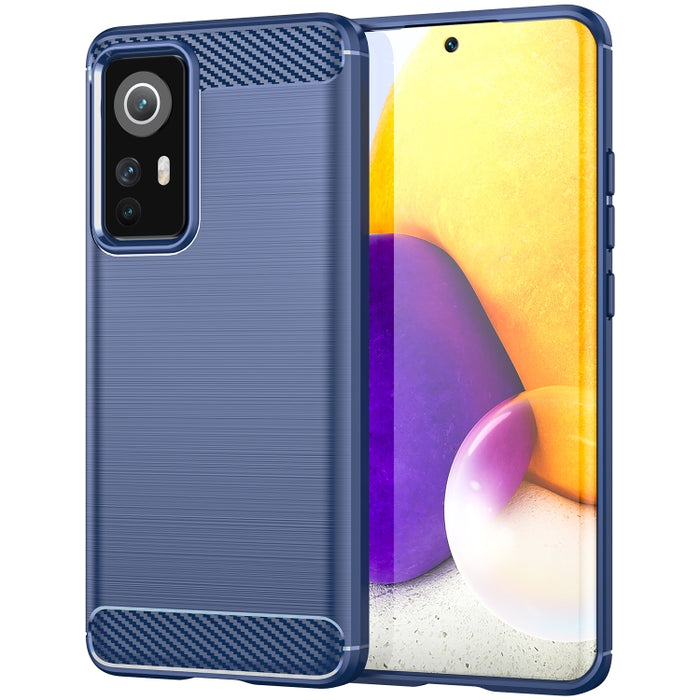 Caja de teléfono TPU de fibra de carbono con textura cepillada, For Xiaomi Redmi 9 Activ, For Xiaomi Redmi 9 India, For Xiaomi Redmi 9C NFC, For Xiaomi Redmi 10A, For Xiaomi 12S, For Xiaomi 12X, For Xiaomi 12 Pro Dimensity, For Xiaomi 12S Pro          ...