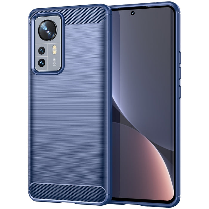 Caja de teléfono TPU de fibra de carbono con textura cepillada, For Xiaomi Redmi 9 Activ, For Xiaomi Redmi 9 India, For Xiaomi Redmi 9C NFC, For Xiaomi Redmi 10A, For Xiaomi 12S, For Xiaomi 12X, For Xiaomi 12 Pro Dimensity, For Xiaomi 12S Pro          ...