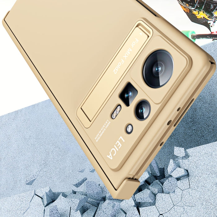 Estuche para teléfono plegable con todo incluido Macaron Hinge con soporte, For Xiaomi Mix Fold 2