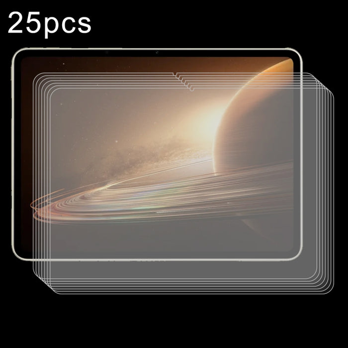 25 piezas 9H 2.5D película de vidrio templado para tableta a prueba de explosiones, For iPad Pro 12.9 2017 / 2015 (25pcs), For OPPO Pad 2 / Pad Neo 11.4(25 PCS)