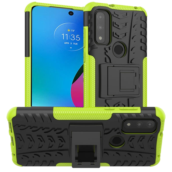 Funda para teléfono con textura de neumático TPU + PC con soporte, For Motorola Moto G Play 2023/G Pure/G Power 2022, For Xiaomi Redmi Note 12 Pro 5G, For Xiaomi Redmi Note 12 Pro+ 5G