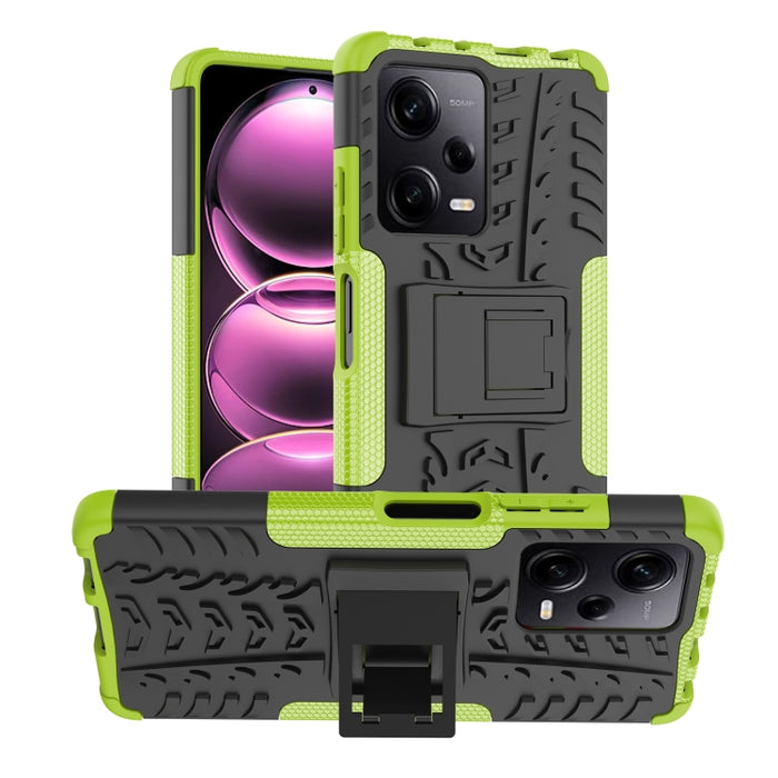 Funda para teléfono con textura de neumático TPU + PC con soporte, For Motorola Moto G Play 2023/G Pure/G Power 2022, For Xiaomi Redmi Note 12 Pro 5G, For Xiaomi Redmi Note 12 Pro+ 5G