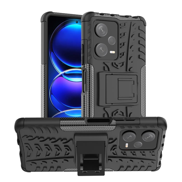 Funda para teléfono con textura de neumático TPU + PC con soporte, For Motorola Moto G Play 2023/G Pure/G Power 2022, For Xiaomi Redmi Note 12 Pro 5G, For Xiaomi Redmi Note 12 Pro+ 5G