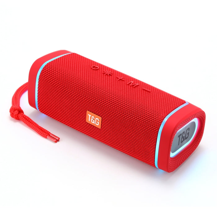 T&G TG375 Subwoofer de altavoz Bluetooth inalámbrico RGB con luz LED portátil para exteriores, TG375