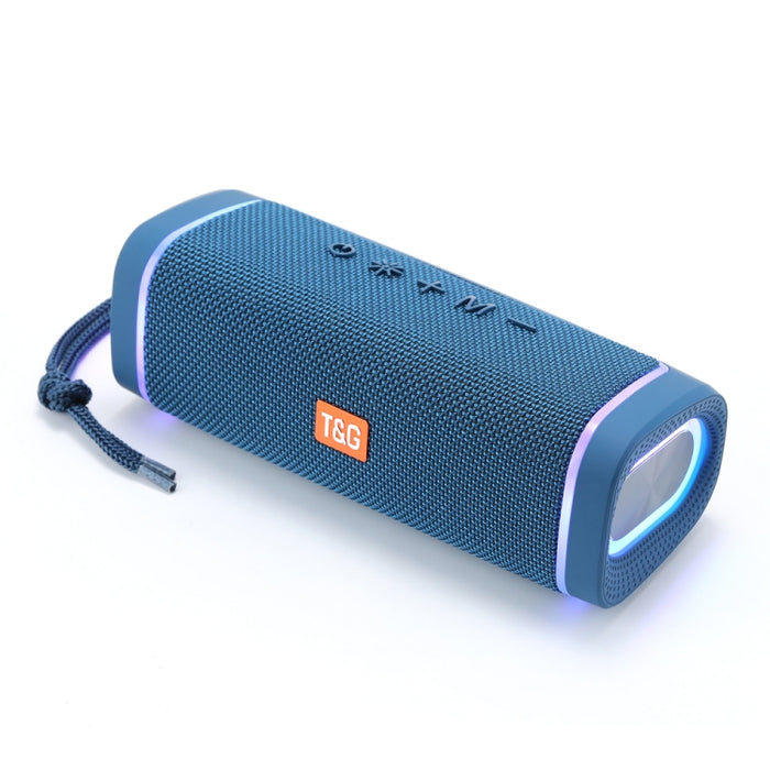 T&G TG375 Subwoofer de altavoz Bluetooth inalámbrico RGB con luz LED portátil para exteriores, TG375