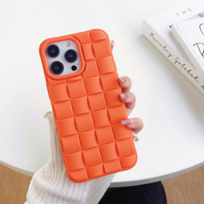 Estuche para teléfono con textura de tejido de cubo 3D, For iPhone 14 Pro Max, For iPhone 14 Pro, For iPhone 14, For iPhone 14 Plus, For iPhone 13 Pro Max, For iPhone 13 Pro, For iPhone 13