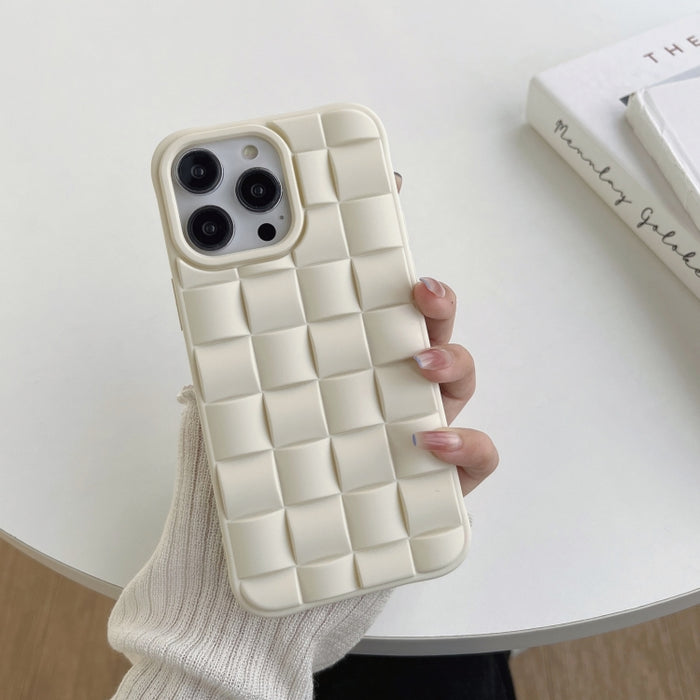 Estuche para teléfono con textura de tejido de cubo 3D, For iPhone 14 Pro Max, For iPhone 14 Pro, For iPhone 14, For iPhone 14 Plus, For iPhone 13 Pro Max, For iPhone 13 Pro, For iPhone 13