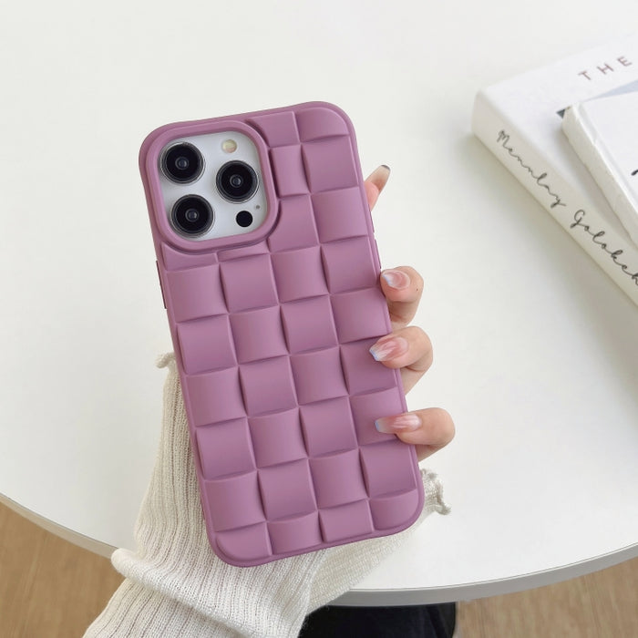 Estuche para teléfono con textura de tejido de cubo 3D, For iPhone 14 Pro Max, For iPhone 14 Pro, For iPhone 14, For iPhone 14 Plus, For iPhone 13 Pro Max, For iPhone 13 Pro, For iPhone 13