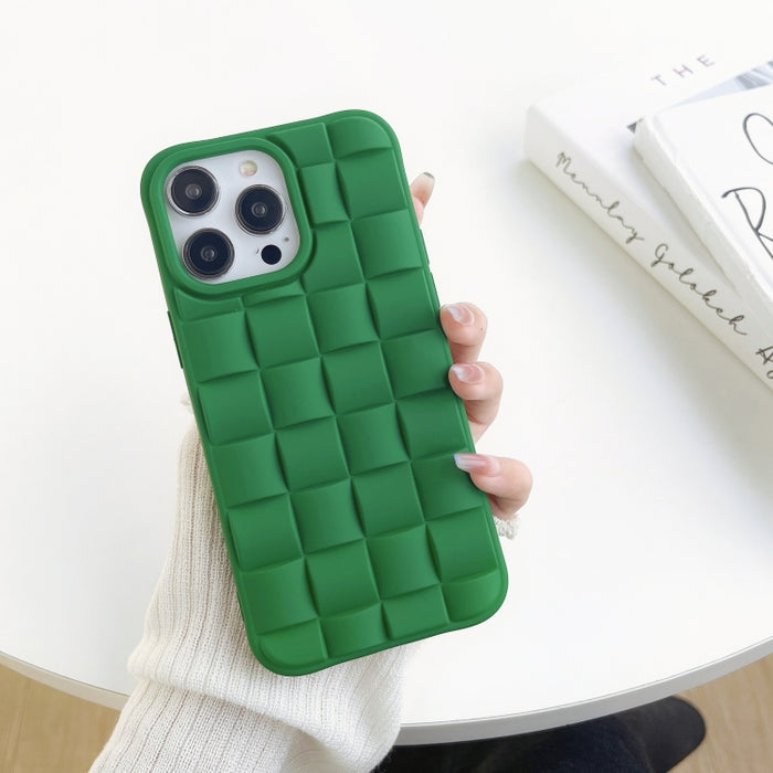 Estuche para teléfono con textura de tejido de cubo 3D, For iPhone 14 Pro Max, For iPhone 14 Pro, For iPhone 14, For iPhone 14 Plus, For iPhone 13 Pro Max, For iPhone 13 Pro, For iPhone 13