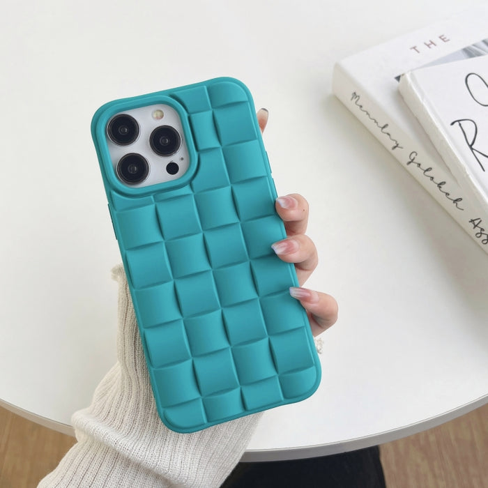 Estuche para teléfono con textura de tejido de cubo 3D, For iPhone 14 Pro Max, For iPhone 14 Pro, For iPhone 14, For iPhone 14 Plus, For iPhone 13 Pro Max, For iPhone 13 Pro, For iPhone 13