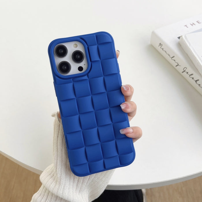 Estuche para teléfono con textura de tejido de cubo 3D, For iPhone 14 Pro Max, For iPhone 14 Pro, For iPhone 14, For iPhone 14 Plus, For iPhone 13 Pro Max, For iPhone 13 Pro, For iPhone 13