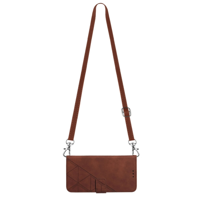 Estuche para teléfono de cuero con tapa en relieve 3D Crossbody, For Xiaomi Redmi 12C / Redmi 11A 4G Global, For Samsung Galaxy A04 Core, For Samsung Galaxy A04e, For Samsung Galaxy A24 4G