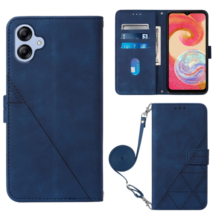 Estuche para teléfono de cuero con tapa en relieve 3D Crossbody, For Xiaomi Redmi 12C / Redmi 11A 4G Global, For Samsung Galaxy A04 Core, For Samsung Galaxy A04e, For Samsung Galaxy A24 4G