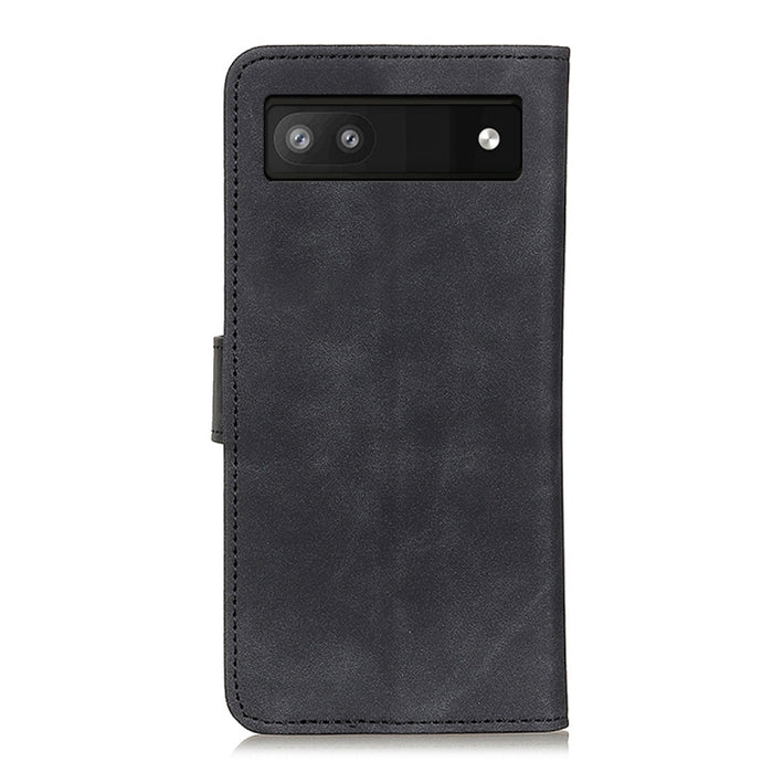 KHAZNEH Funda de cuero con tapa de textura retro para teléfono, For Google Pixel 7a, For Xiaomi Redmi Note 12 4G Global